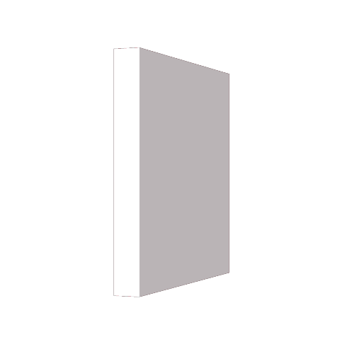 Sádrový pilastr hladký 27 -  26,5x3cm